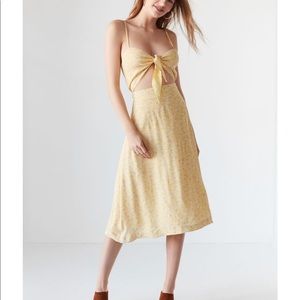 NWT UO Yellow Midi Dress